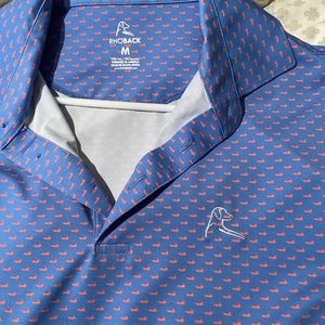 Rhoback Men Polo Medium Blue